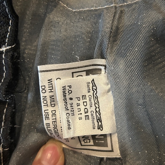 Kids Black Racing Pants - Picture 3 of 4